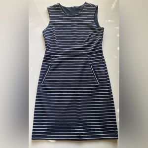 Lands End Sleeveless Dress with Pockets,  Blue Size 10